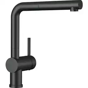 Küchenarmatur schwarz BLANCO 525807 LINUS-S schwarz matt