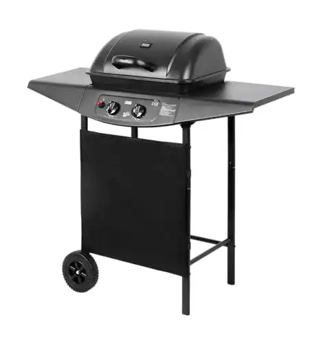 Günstiger Gasgrill teesa TSA0080 Gas-Grill, 2 Brenner, schwarz