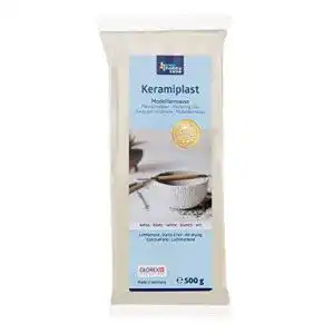Modelliermasse Glorex 6 8070 101 Keramiplast, lufthärtend, weiß