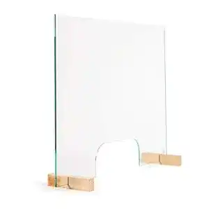 Spuckschutz Echtglas Glas Expert Spuckschutz mit Durchreiche