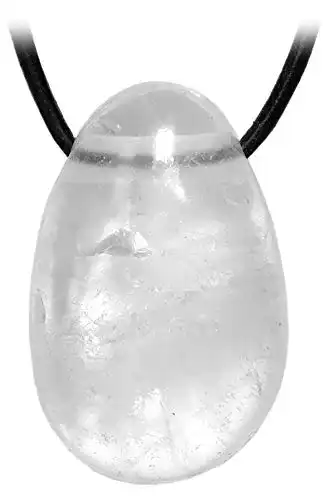 Bergkristall-Kette Kaltner Präsente Geschenkidee Lederkette