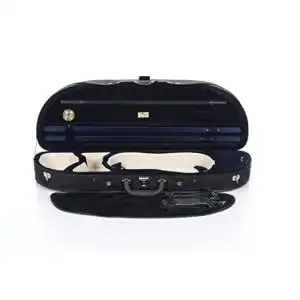 Geigenkasten M-Case Geigenkoffer Schaumstoff 4/4 marineblau