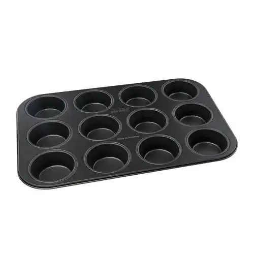 Muffinform Zenker 6535 12er- Ø 7 cm BLACK METALLIC