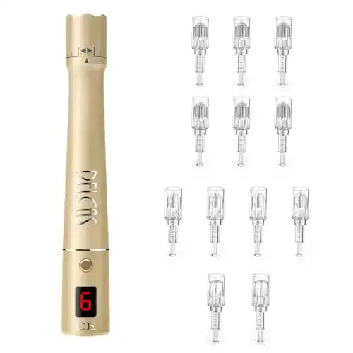 Microneedling-Pen PELCAS Kabellos inkl. 12 Nadelköpfe