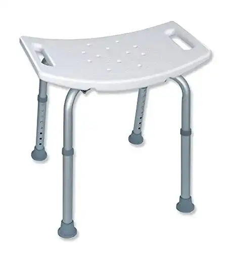 Duschhocker Rollafit konkav höhenverstellbar – bis 130 kg