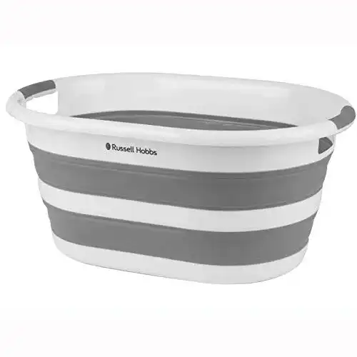 Faltbarer Wäschekorb Russell Hobbs LA053879WHTEU 27L, oval