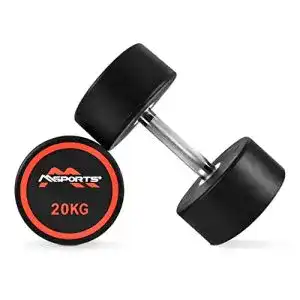 Hantelset MSPORTS Rundhantel Premium 2er Set | Gummi