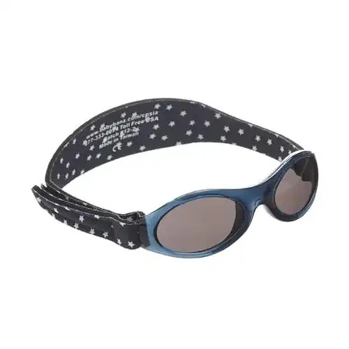 Baby Sonnenbrillen Banz Bubzee Adventure Navy Star, 0-2 Jahre