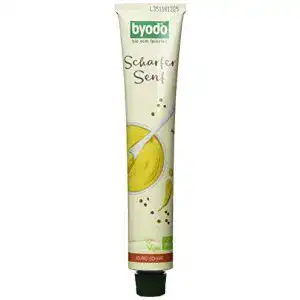 Scharfer Senf Byodo Extra in der Tube, (8 x 100 ml Tube)