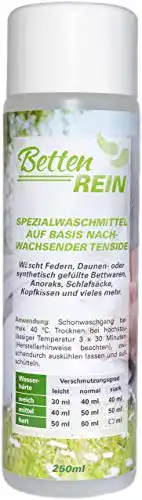 Daunenwaschmittel Bettenrein: das sanfte Waschmittel 250 ml