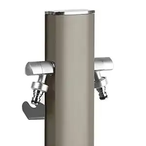 Wasserzapfsäule S&M Säule mit Halterung für 2 Wasserhähne