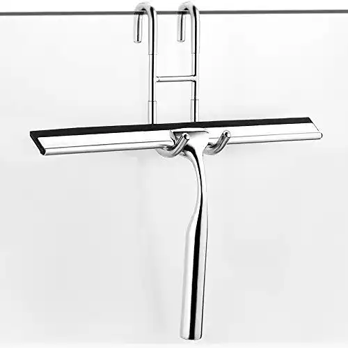 Duschabzieher ecooe Edelstahl Duschwischer 25cm Ohne Bohren