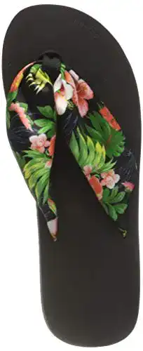 Flip-Flops Damen flip*flop Tex Tube Tropics Damen Sandalen, Schwarz
