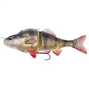 Jerkbait Savage Gear 4D Line Thru Perch Gummifisch Barsch zum Spinnfischen, Gummiköder