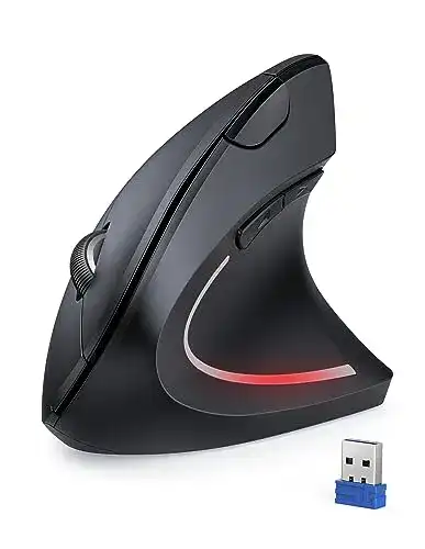 Ergonomische Maus (kabellos) TECKNET Vertikal Ergonomisch