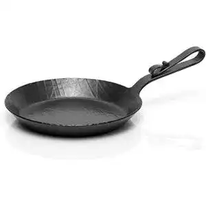 Schmiedeeiserne Pfanne Helmensdorfer, mit Schnabelstiel Ø 28 cm