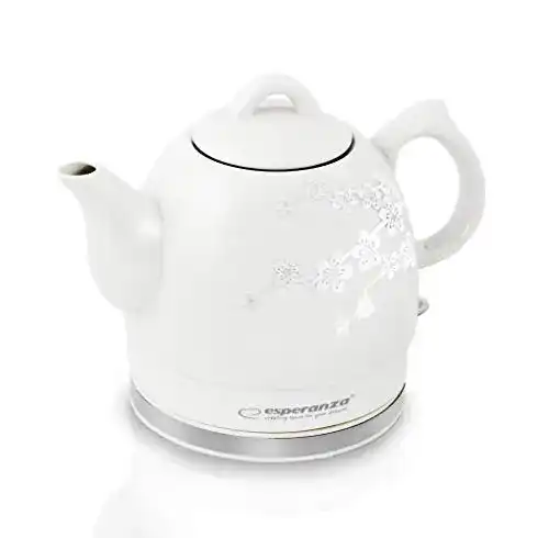 Keramik-Wasserkocher Esperanza EKK010W, Alamere 1,2L
