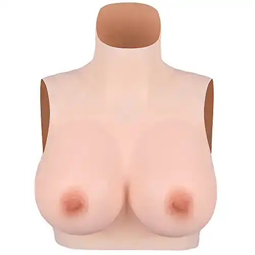 Brustprothese KUMIHO Silikon Brust, realistische Haut, E cup, No.1