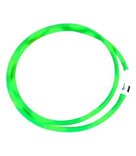 Halsring Pferd WALDHAUSEN LED-Halsriemen, grün
