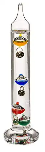 Galileo-Thermometer Out of the blue Glas-Galileothermometer