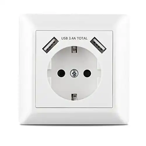 USB-Steckdose Kaifire USB Steckdose System 55 USB Schuko