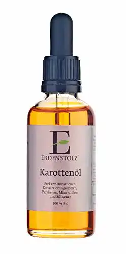 Karottenöl Erdenstolz Bio mit Pipette 50ml – kaltgespresstes bio Öl