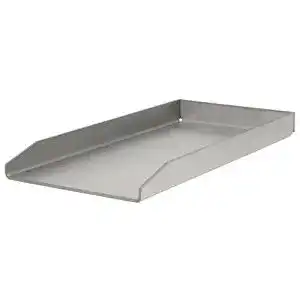 Edelstahl-Plancha BBQ-Toro Edelstahl Grillplatte 26 x 43,4 cm