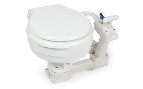 Bordtoilette wellenshop Boot WC mit Handpumpe Bootstoilette