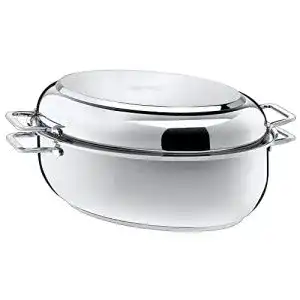 Gänsebräter Silit Ovaler Bräter 7,7l, Induktionsdeckel