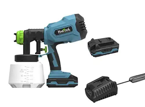 Akku-Farbspritzpistole HARTOOL, 20V 2.0Ah für Dispersionsfarbe