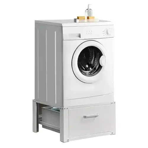 Waschmaschinen-Unterschrank [en.casa] mit Schublade