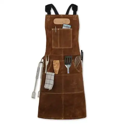 Lederschürze Black Forest Fox ROUGHArbeitsschürze Büffel Leder