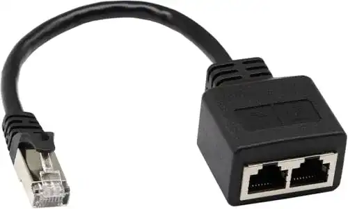 LAN-Splitter zdyCGTime RJ45 Netzwerk-Splitter Adapter Kabel