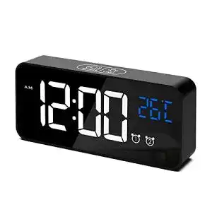 Digitaler Wecker CHEREEKI, LED Digitaluhr mit Temperaturanzeige