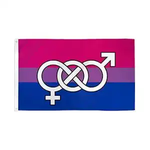 Bi-Flagge AZ FLAG Flagge BISEXUELLEN MIT Symbol 150x90cm