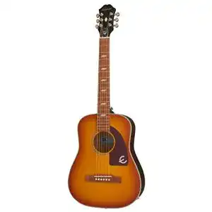 Epiphone-Westerngitarre Epiphone Lil`Tex Travel AE – Faded Cherry