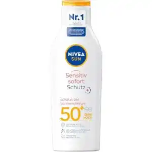 Sonnencreme LSF 50 NIVEA SUN Sensitiv Sofortschutz, 200 ml
