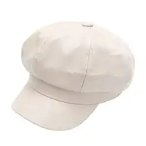 Ballonmütze ZLYC Unisex PU Leder Schirmmütze Retro Klassisch