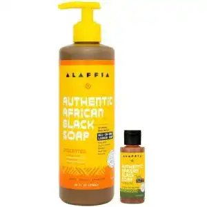 Schwarze Seife Alaffia Authentic African Black Soap, ohne Duft