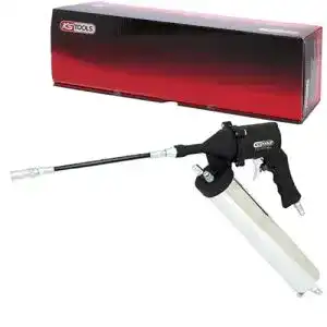 Druckluft-Fettpresse KS Tools 515.3900 Schlauch und Düse, grau