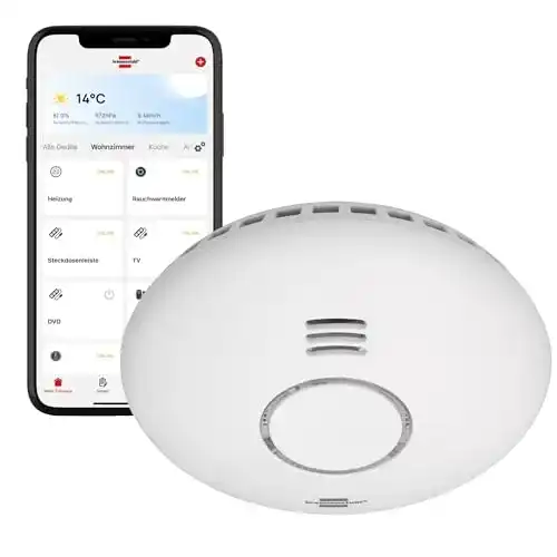 Smart-Home-Rauchmelder Brennenstuhl Connect WiFi WRHM01