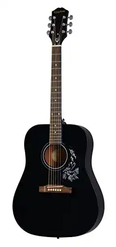 Epiphone-Westerngitarre Epiphone Starling Square Shoulder – Ebony