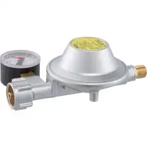 Gasdruckregler mit Manometer GOK Caravanregler 30 mbar 1,2 kg/h