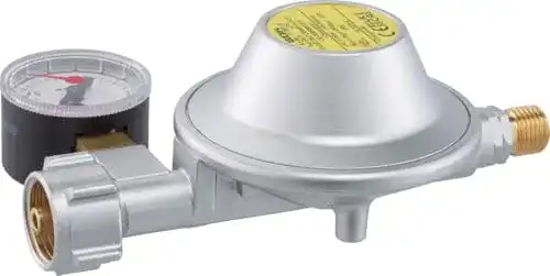 Gasdruckregler mit Manometer GOK Caravanregler 30 mbar 1,2 kg/h