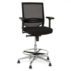 Bürostuhl ohne Rollen hjh OFFICE 657550 TOP Work 77 Stoff/Netz