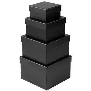 Schachtel Briful Rechteckige Aufbewahrungsbox mit Deckel, 4er