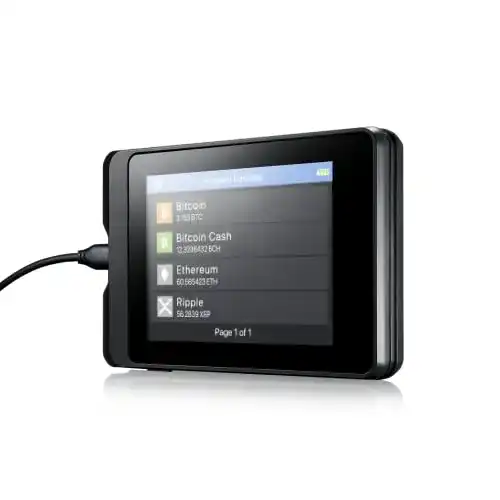 Hardware-Wallet SecuX W10 mit großem Touchscreen