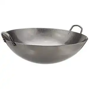 Wok Gusseisen JADE TEMPLE Wok aus Carbonstahl, 45 cm