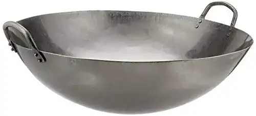 Wok Gusseisen JADE TEMPLE Wok aus Carbonstahl, 45 cm