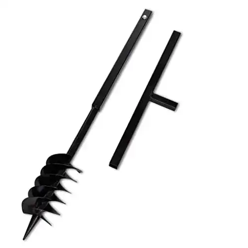 Erdbohrer vidaXL Erdlochbohrer 120mm Brunnenbohrer